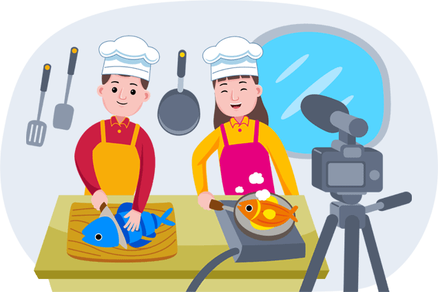 Illustration cuisine digitale
